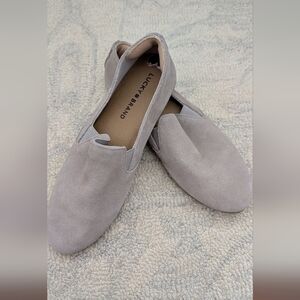 Lucky Brand Women's Suede Gray Flats